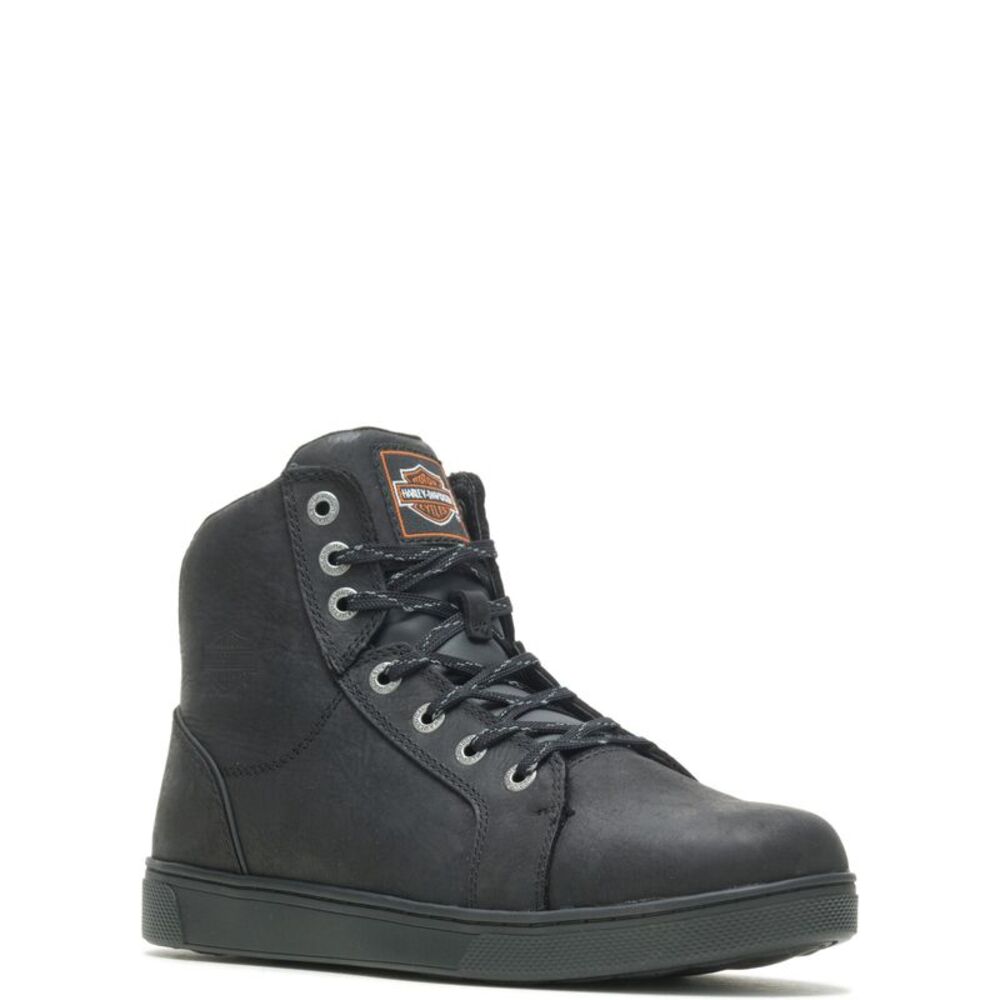 Harley-Davidson Mens Watkins 6" Black Shoes (NWT) - Picture 4 of 7